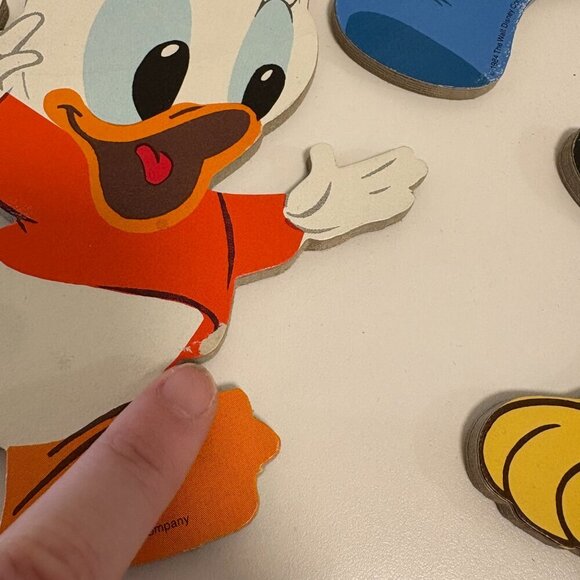 Vintage Walt Disney Wall Decor Characters 1984 Nursery Playroom Cute - Picture 6 of 13